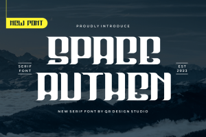 Space Authen – Serif Font