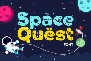 Space Quest – Space Kids Font