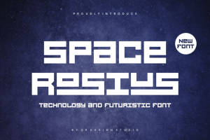 Space Rosius – Tech & Digital Font