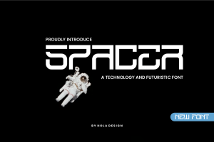 Spacer – Technology Font