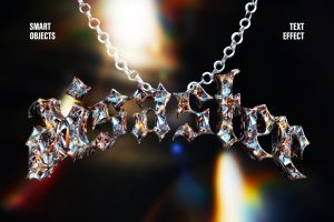 Sparkly Diamond Text Effect