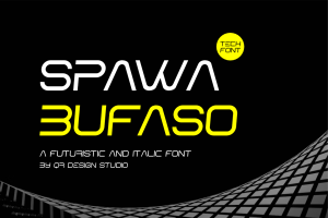 Spawa Bufaso – Digital & Futuristic Font