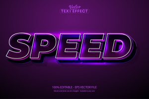 Speed – Editable Text Effect, Sport Font Style