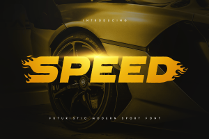Speed – Futuristic Modern Sport Font