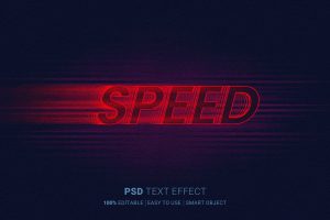 Speed Editable Psd Text Effect
