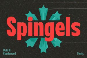 Spingels – Bold Condensed Fun Fonts