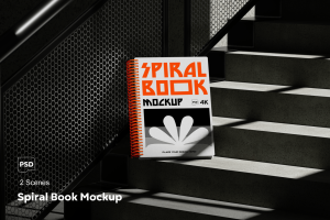Spiral Book Mockup