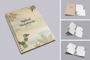 Spiral Notebook Mockup