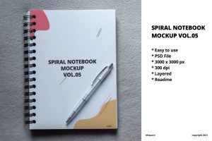 Spiral Notebook Mockup Vol.05