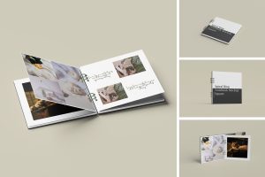 Spiral Ring Notebook Mockup Square