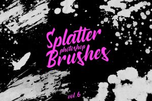 Splatter Stamp Photoshop Brushes Vol. 6