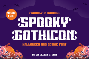 Spooky Gothicon – Halloween Font