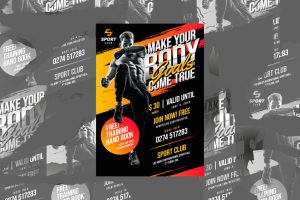 Sport & Fitness Poster Template