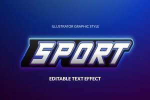 SPORT ILLUSTRATOR TEXT EFFECT