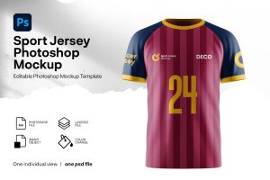 Sport jersey mockup