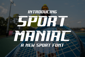 Sport Maniac – Sport & Athletic Font