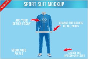 Sport suit mockup