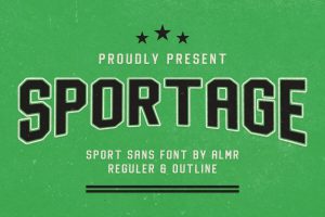Sportage | retro sporty font