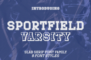 Sportfield Varsity – Athletic Font