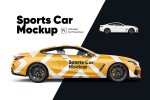 Sports Car Mockup