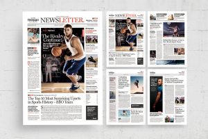 Sports Newsletter / Newspaper Template
