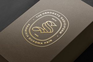 Spot UV Printing Logo Mockup