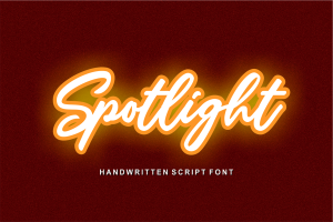 Spotlight Handwriting Font