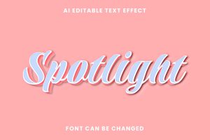 Spotlight Text Effect