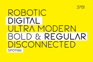 SPOTNIK – Ultra Modern Space Font