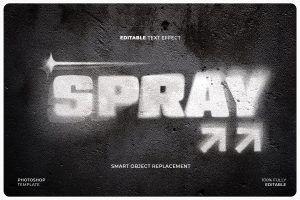 Spray Paint Text Effect