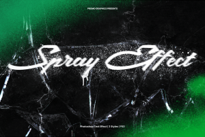 Spray Painted Text Photoshop Effect