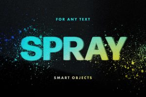 Spray Stencils Text Effect