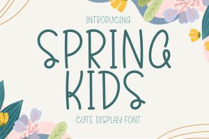 Spring Kids – Handwritten Display Font