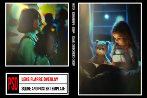 Square & Poster – Lens Flare Overlay Effects