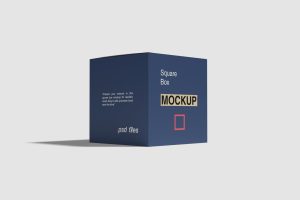 Square Box Mockup
