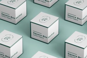 Square Box Mockup
