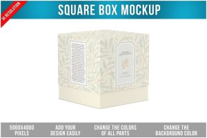 Square Box Mockup