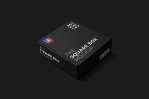 Square Box Mockup