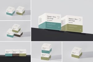 Square Box Mockup