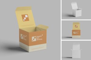 Square Box Mockup