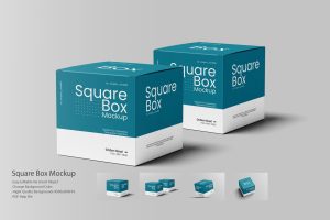 Square Box Mockup v.1