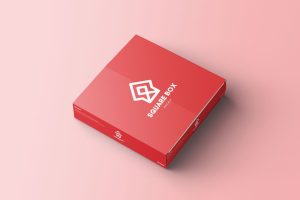 Square Box Packaging Mockup
