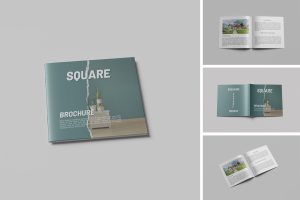 Square Brochure Mockup