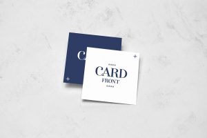 Square Card Mockup