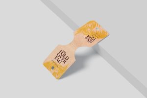 Square Fold Over Jewelry Tag Mockups