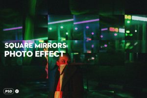 Square Mirrors Photo Effect