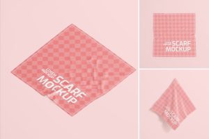 Square Scarf Mockup