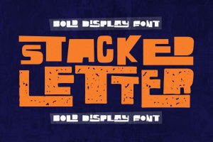 Stacked Letter – Bold Display Font