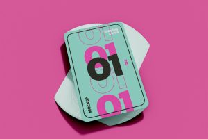 Stacked Playing Cards Mockup