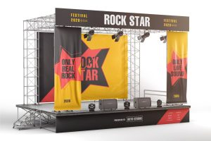 Stage Advertising Banners Mockup